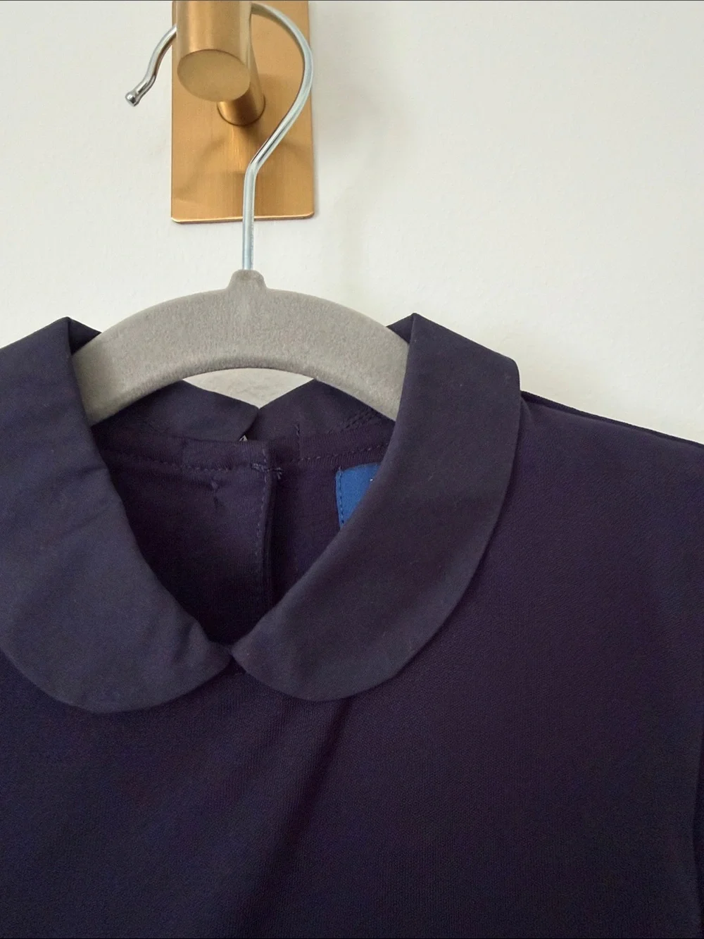 Polo by Ralph Lauren Navy Short-Sleeve Peter Pan Collar Dress